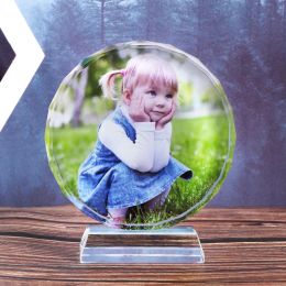 Frame Customised Crystal Photo Frame Wedding Photo Album Personalised Laser Engraved Picture Glass Photo Frame Ornament Souvenir Gift