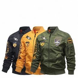 air Force Pilot Embroidery Sports Basic Bomber Jacket Men's Couple Coat Korean Versi Streetwear Trend Baseball Coat Large Size V8b1#