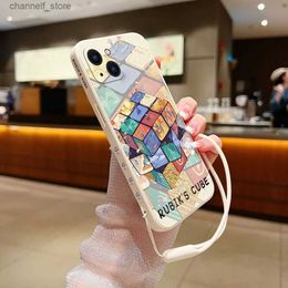 Cell Phone Cases Funny Fashion Rubiks Cube Phone Case For Poco M5 X5 F5 F4 X4 M4 F3 X3 M3 F2 X2 Pro C40 4G 5G GT Liquid Silicone CoverY240325