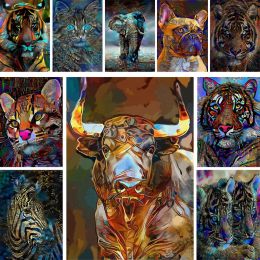 Number Digital Animal Coloring By Numbers Painting Package Acrylic Paints 50*70 Oil Painting New Design For Adults Handiwork Wall Art