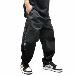 japanese Streetwear Trend Side Zip Sweatpants Korean Hip Hop Joggers Men Harajuku Casual Baggy Sport Pants Straight-Leg Trousers 52Yh#
