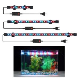 Lightings 1858CM EU/US Plug Aquarium Light RGB LED Waterproof Fish Tank Clip Light Submersible Decor Lighting Plant Grow Lamp 90260V