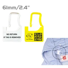 accessories Ancolok 100Pcs Custom Bags Tags Safety of Clothes Pant Jewelry Personalized Brand Logo Hang Tags Gift Labels Plastic Garment Tag