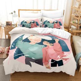 sets Heartstopper Bedding Set Single Twin Full Queen King Size Bed Set Aldult Kid Bedroom Duvetcover Sets 3D Print quarto masculino