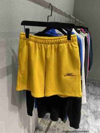 Designer versione alta 21ss estate Cola lettere ricamate in coppia Pantaloni casual a maniche corte XTLB