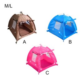 Pens Outdoor Pet Tent Washable Folding Bed Puppy Excursion Oxford Cloth Waterproof Small Medium Dogs Dog Cat House for Playing