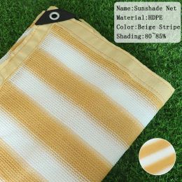 Nets Courtyard Sunshade Net Outdoor Sun Shading Sail AntiUV Shade Netting Fence Privacy Screen Mesh Garden Sunblock Shade Fabric