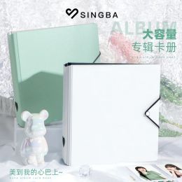 Albums A4/A5 Binder Large Photocard Holder Kpop Collect Book with Elastic Band D Ring 4/9Grid 3inch Photo Album