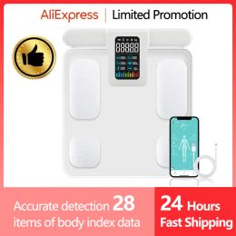 Scales 2023 Smart Bioimpedance Scale 8 Electrodes BMI Body Fat Scale Body Weight Scale Professional Body Composition Scale Rechargeable