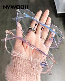 Sunglasses NYWOOH 2022 Fashion Women Reading Glasses Men Irregular Hyperopia Eyeglasses Prescription Brand Designer Blue Pink Eyew2372112