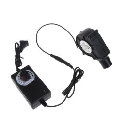 Blowers 12V BBQ Fan Small Portable Blower with Air Collecting Port Power Supply Speed Controller Cooking Blower US Plug