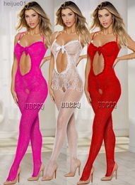 Sexy Set Sexy womens babydoll dress womens underwear Pyjamas chemical full body socks bow lace open crotch C24325