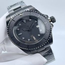 All Black Top Quality Luxus Herren Watch Sea-Dweller Keramik Lünette 44 mm Edelstahl 116660BKSO Automatisch schwarzer Cameron Diver WR282Z
