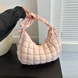 Evening Bags Quilted Padded Crossbody Bag For Women Pleated Bubbles Cloud Shoulder Large Tote Bucket Designer Ruched Handbags B704