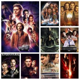 Stitch Supernatural TV Series Diamond Painting American Film Actor Jensen Ackles Cross Stitch Kits Embroidery Picture Mosaic Home Decor