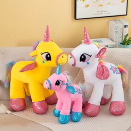 2024 Hot Sale Wholesale Rainbow Unicorn Doll plush Toys Children's Games Playmates Holiday Gifts Room Decor Holiday Gifts