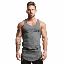 new Brand Solid Bodybuilding Stringer Tank Top Men Fitn Tanktop Singlet Workout Sleevel Shirt Man Undershirt Gyms Clothing o014#