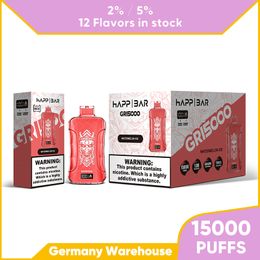 Disposable vapes puff 15000 Puffs with display screen Free Ship Box Bar Vape mesh coil 650 Mah recharager battery Electronic Cigarette