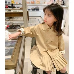 Jackets 2-8T Toddler Kid Baby Girl Clothes Spring Long Sleeve Children Top Jacket Streetwear Party Club Coat Dress Elegant Sweet Outfit