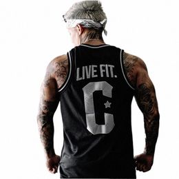 brand Gym Workout Men Tank Tops Patchwork Fitn Sleevel Shirt Stringer Mens Bodybuilding Men Sportswear Vest Muscle Singlet 378U#