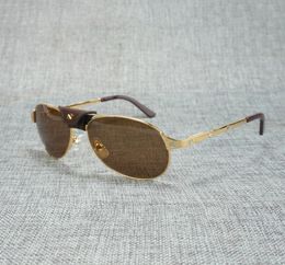 Vintage Santos Sunglasses Men Double Beam Oval Rivet Sun Glasses Women for Club Outdoor Metal Frame Gafas Accessories1994597