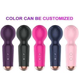 Chic new womens masturbation device Mini strong shock vibrator massage stick sex toy fun products 231129