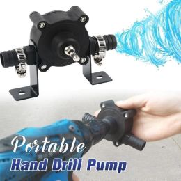 Connectors Mini Electric Drill Pump Portable SelfPriming Pump Liquid Transfer Pumps Diesel Oil Fluid Water Pump Home Garden Outdoor Tool