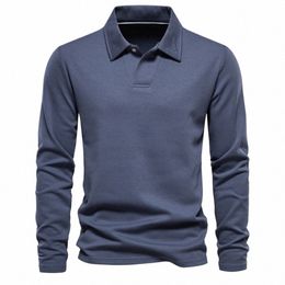 spring Embroidery Polo T Shirt for Men Lg Sleeves Casual Men's Social Polo Shirts Luxury Golf Shirt Men's Designer Clothing w9dA#