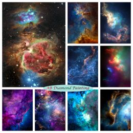 Stitch Cosmic Galaxy Nebula 5D AB Diamond Painting Astronomy Orion Landscape Mosaic Embroidery Scenery Cross Stitch Kits Home Decor