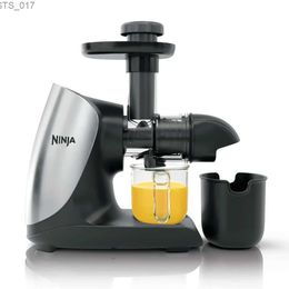 Juicers Ninja Cold Press Juicer Pro - a powerful slow juicer with complete control over pulp and cloud silver one click Programme anti drip barL2403