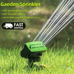 Sprinklers 180° Rotating Automatic Watering Irrigation System 16 Holes Garden Sprinkler Outdoor Garden Lawn Patio Courtyard Water Sprayer