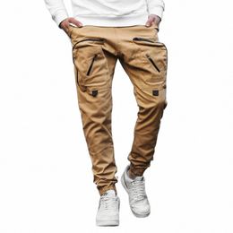 Fi Leisure Kargo Pantolon Cepleri Fermuarlı Pantolon Erkekler Yaz Spor Hip Hop Joggers Pantolonlar Erkekler Günlük Sweetpants Street Giyim G1U6#