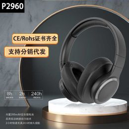 Headphones Earphones Headworn Bluetooth earphones full earmuffs FM card insertion cable folding sports wireless music H240326