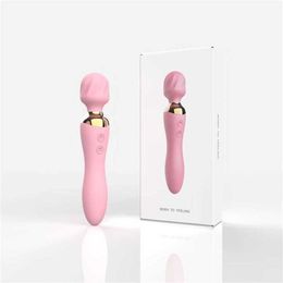 Hip Silicone rechargeable vibrator for womens masturbation stick G-point strong vibration and silent massage climax sexual products 231129