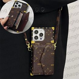 Designer Wallet Phone Case For iPhone 15 Pro Max Case Card Holder iPhone 14 Pro Max 13 12 11 XS X 15 Plus Samsung Galaxy S24 S23 ultra S22 s21 Case Crossbody Coin Purse Cases