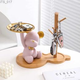 Novelty Items Bearbrick car key tray violent bear storage bracket mobile phone holder tray supports Bearbrick entrance desktop decorationL2403