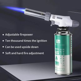 Lighters WeldingBurner Torch Cooking AutoIgnition Butane Gas Welding Gas Burner Flame Gas Torch Flame Gun Blow for BBQ Camping Cooking