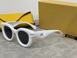 Sunglasses Fashion Designer Sunglasses Womens Men Eyeglasses Outdoor Shades brand LOE same style 1 1 round Frame Luxury Classic Glasses