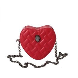 Kurt Geiger Handbag Eagle Heart Carde Tote Mulheres Bolsa de ombro de couro feminino Bag do comprador de compras crossbody Pink Travel Travel Sier Chain Sacos de peito K0325