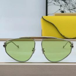 Moda Rimless Güneş Gözlüğü Erkekler için LW 40108U ve Kadın Kişilik Lüks Marka Tasarımcısı Klasik Gradyan Alaşım Pilot Güneş Gözlükleri UV400