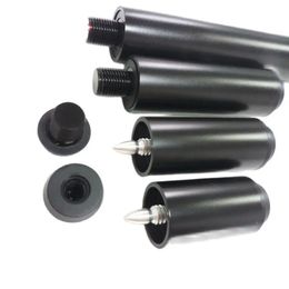xmlivet 2348inch black Aluminium alloy pool cue extenders bullet pin billiards extensions with bumper for predatorMezz cues 240311