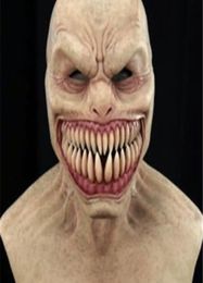 New Horror Stalker Mask Cosplay Creepy Monster Big Mouth Teeth Chompers Latex Masks Halloween Party Scary Costume Props Q08063599132