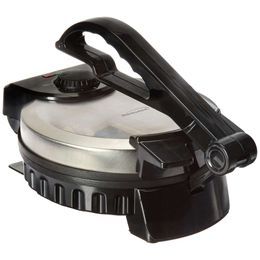 Brentwood TS-127 Stainless Steel Non Stick Electric Corn Tortilla Maker, 8 Inches