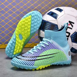 Shoes Childrens Football Shoes for Kids Futsal Artificial Grass Hall Football Boot Free Shipping 2023 Society Football Boot for Boys