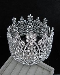 Bridal Crown Queen Rhinestone Crystals Royal Wedding Crowns Crystal Stone Headband Hair Masquerade Studio Molding Birthday Party T4269843