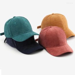 Ball Caps Unisex Baseball Cap Street Fashion Corduroy Women Men Outdoor Hip Hop Adjustable Hat Gorras Snapback