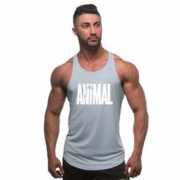 men Bodybuilding Stringer Tank Tops Gym Workout SportsWear Undershirt 2018 New Running Men Vest Tanks Fitn Vest i3BU#