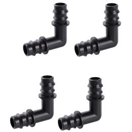 Connectors 50 Pcs Barbed Elbow Connector 1/2" Pipe Hose Fittings Garden Micro Irrigation Water Connectors 16mm Hose Repair Couplings