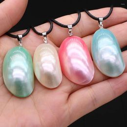 Pendant Necklaces Natural Shell Pearl Necklace 20x35mm For DIY Jewellery Making Bracelet Home Decoration Gift