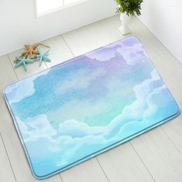 Bath Mats Water Colors Background Mat Non-Slip Floor Bedroom Kitchen Doormat Rug Absorbent Carpet Washable Foot Pads Home Decor